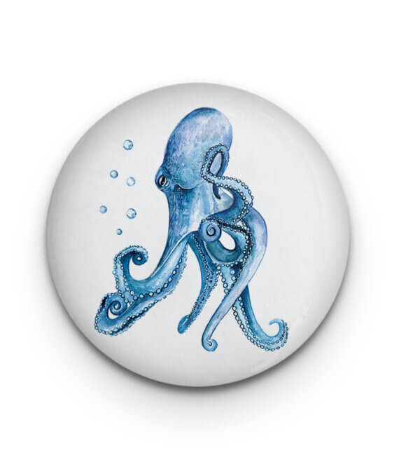 Decoratieve magneet Octopus Bubbles