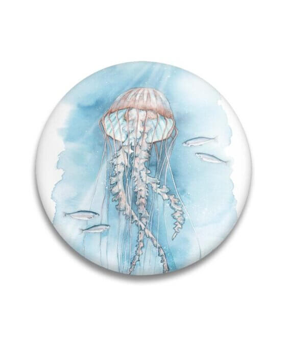Decoratieve magneet Floating Jellyfish