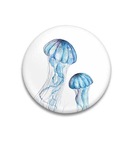 Decoratieve magneet Jellyfish Duo