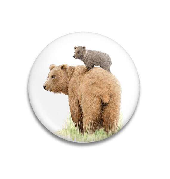 Decoratieve magneet Loving Mama Bear