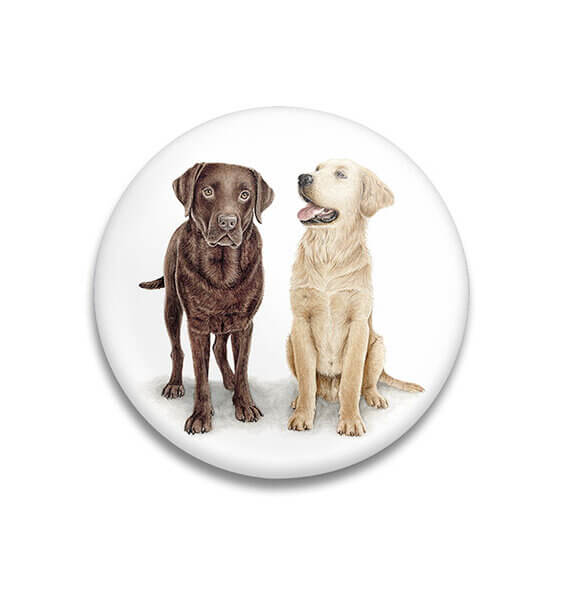 Decoratieve magneet Loyal Dog Friends