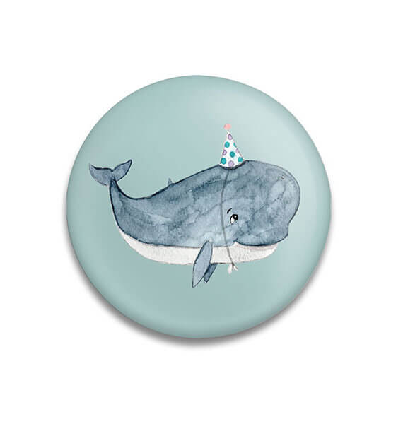 Decoratieve magneet Party Whale
