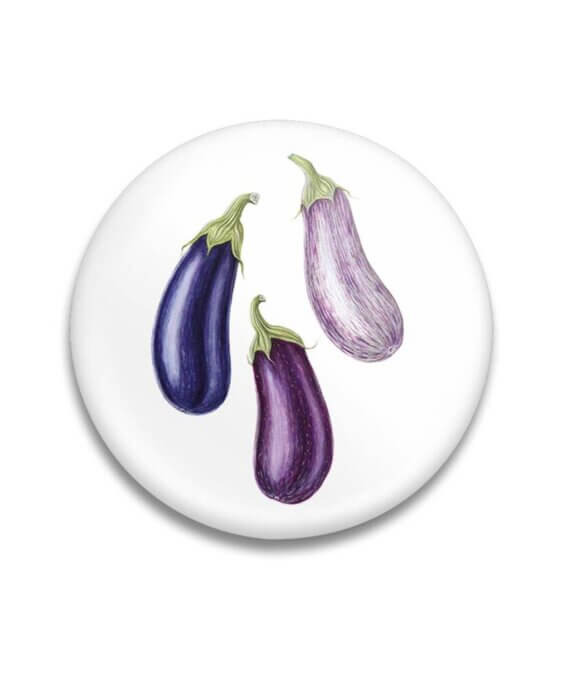 Decoratieve magneet Purple Aubergines