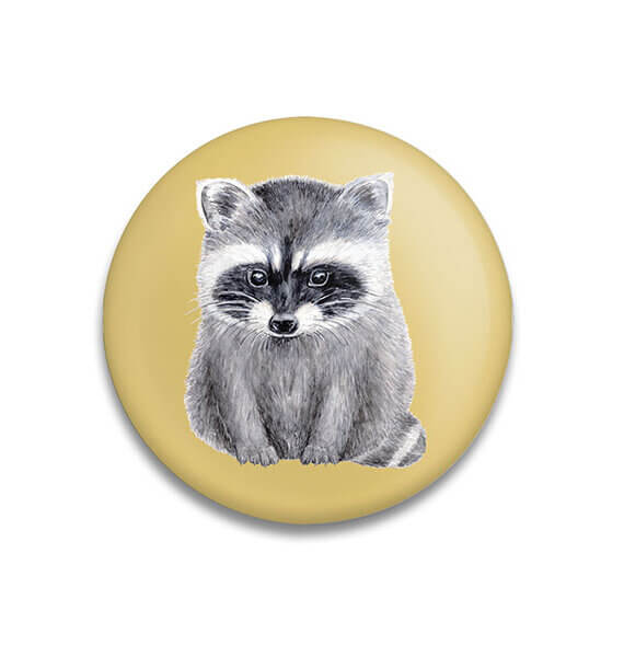 Decoratieve magneet Racoon