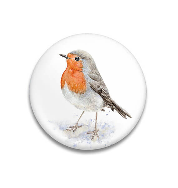 Decoratieve magneet Robin Redbreast