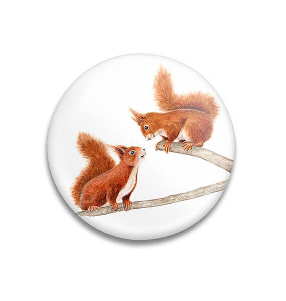 Decoratieve magneet Squirrel Romance