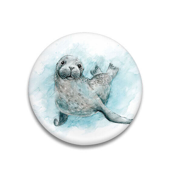Decoratieve magneet Swimming Seal