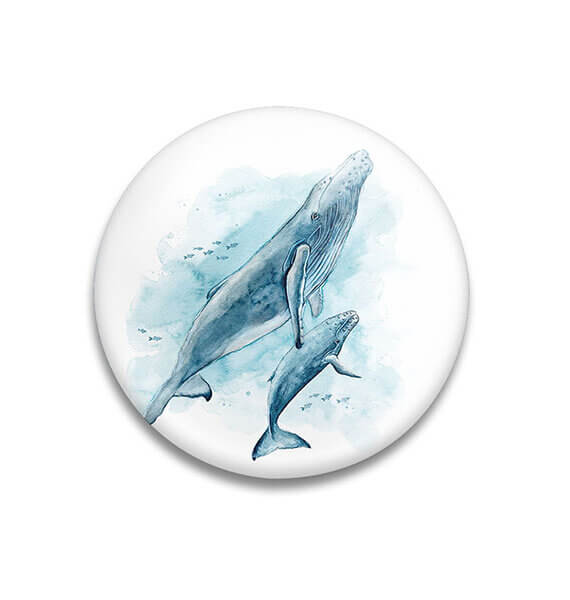 Decoratieve magneet Whale Wonders