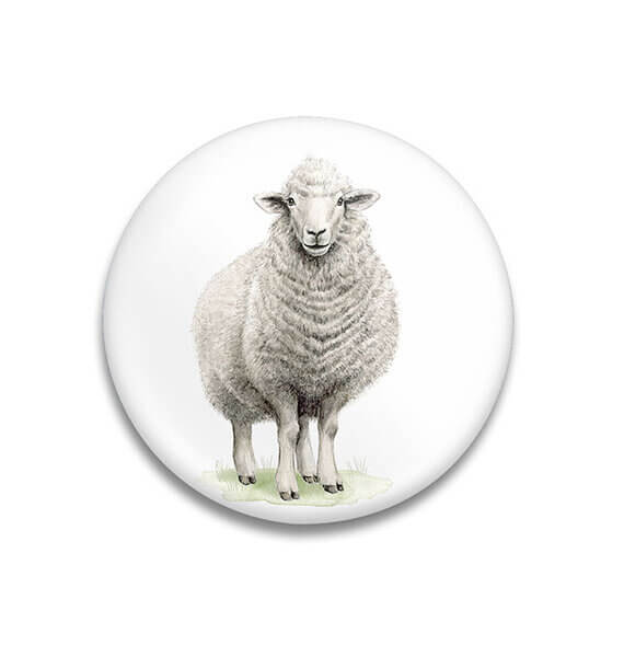 Decoratieve magneet Woolly Sheep