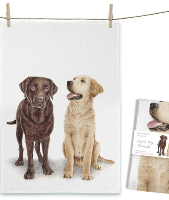 Theedoek Loyal Dog Friends
