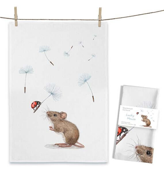 Theedoek Lucky Mouse