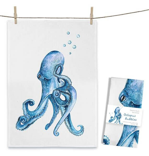 Theedoek Octopus Bubbles