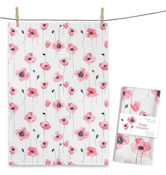Theedoek Poppy Meadow