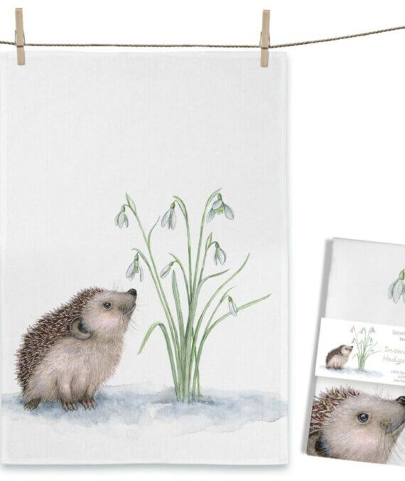 Theedoek Snowdrop Hedgehog