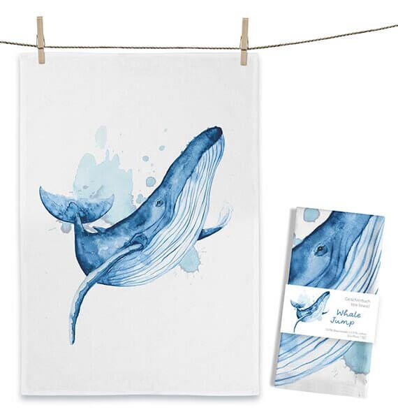 Theedoek Whale Jump
