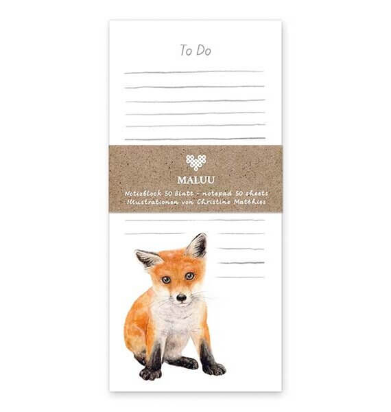 Notitieblok Red Fox