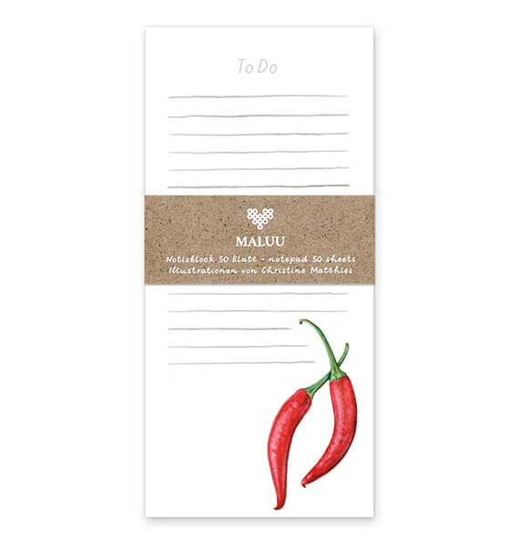 Notitieblok Red Hot Chilies