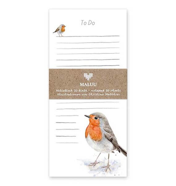 Notitieblok Robin Redbreast
