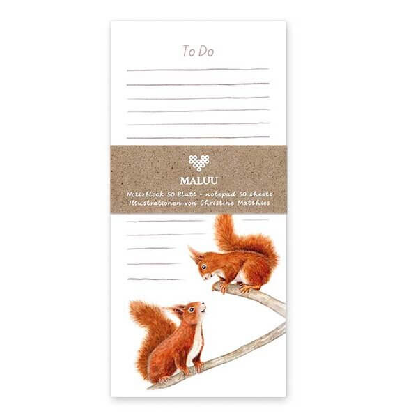 Notitieblok Squirrel Romance