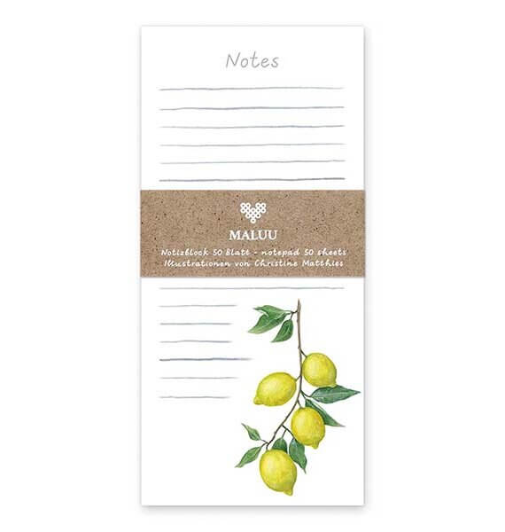 Notitieblok Sunny Lemons