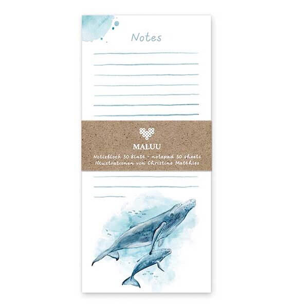 Notitieblok Whale Wonders