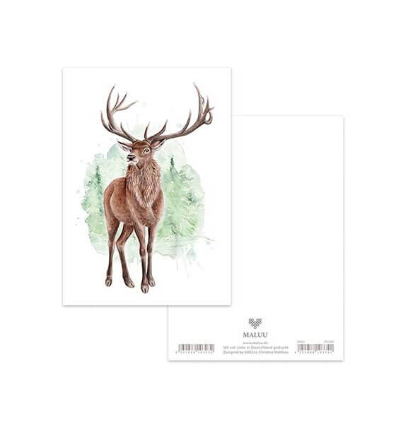 Ansichtkaart Forest Deer