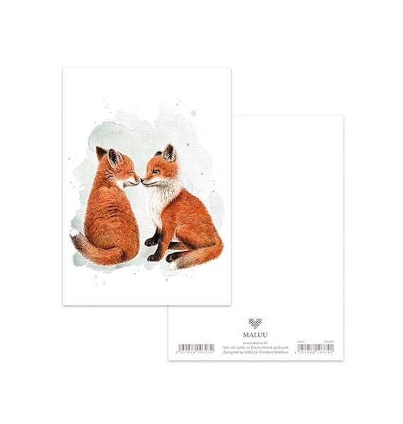 Ansichtkaart Fox Friends