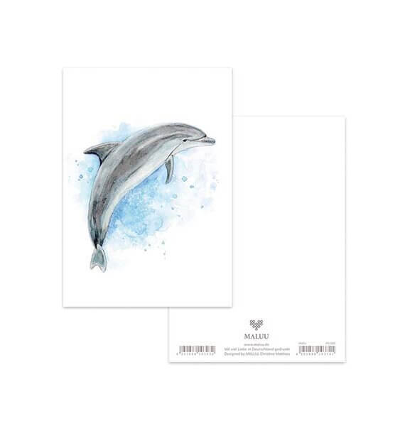 Ansichtkaart Happy Dolphin