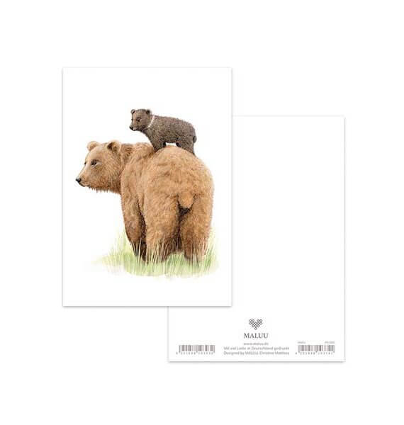 Ansichtkaart Loving Mama Bear