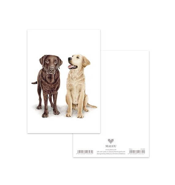 Ansichtkaart Loyal Dog Friends