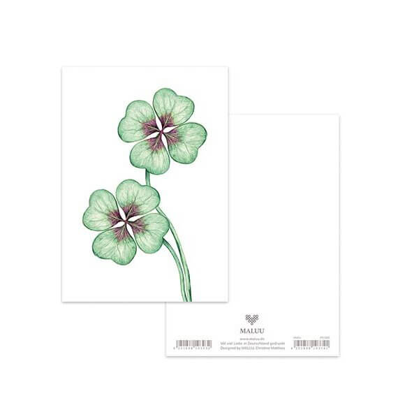 Ansichtkaart Lucky Clover