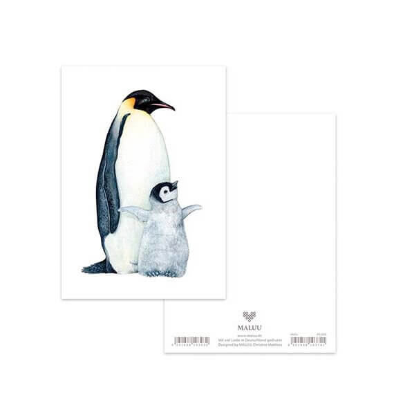 Ansichtkaart Penguin Love