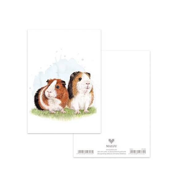 Ansichtkaart Piggy Pair