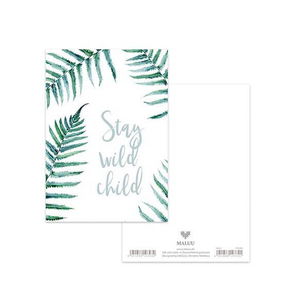 Ansichtkaart Stay Wild