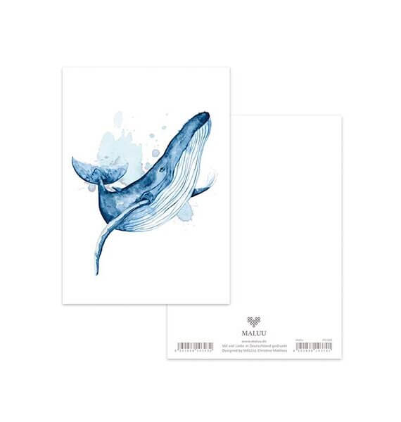 Ansichtkaart Whale Jump
