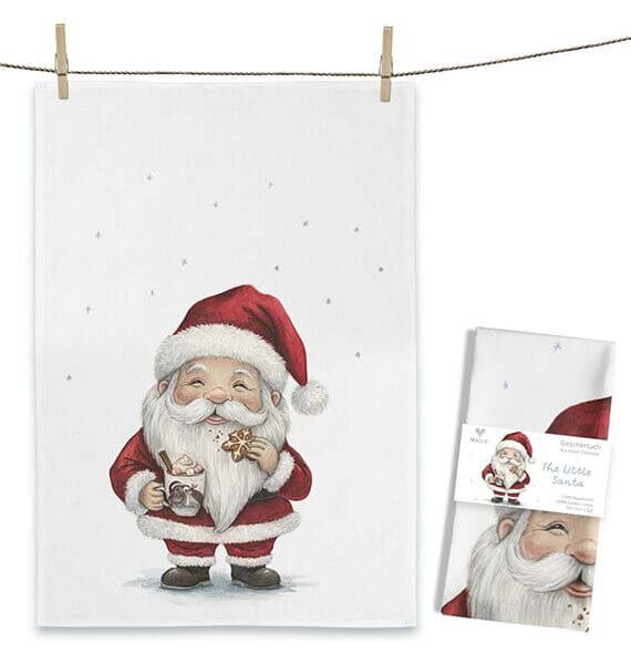 Theedoek The Little Santa