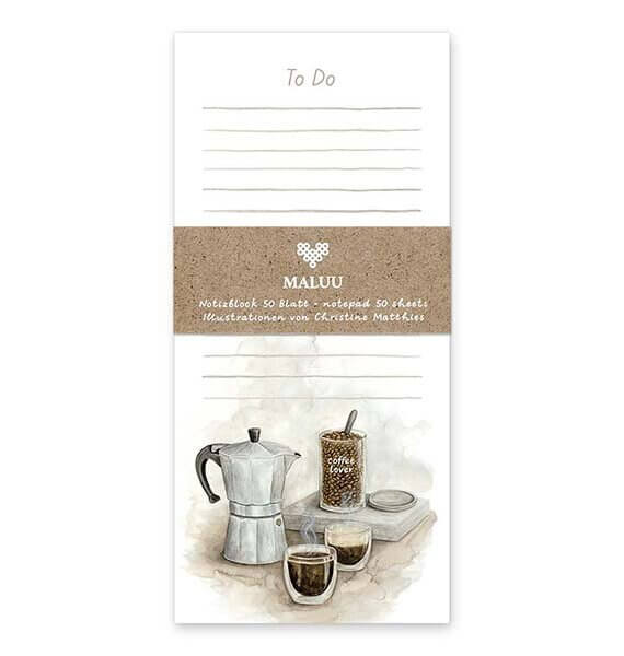 Notitieblok Coffee Lover