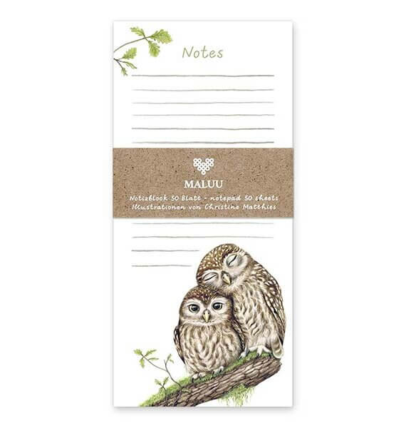 Notitieblok Snuggling Owls