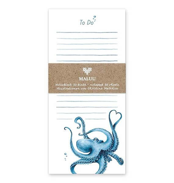 Notitieblok Sweetheart Octopus