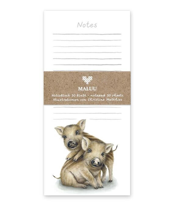 Notitieblok Wild Piggies
